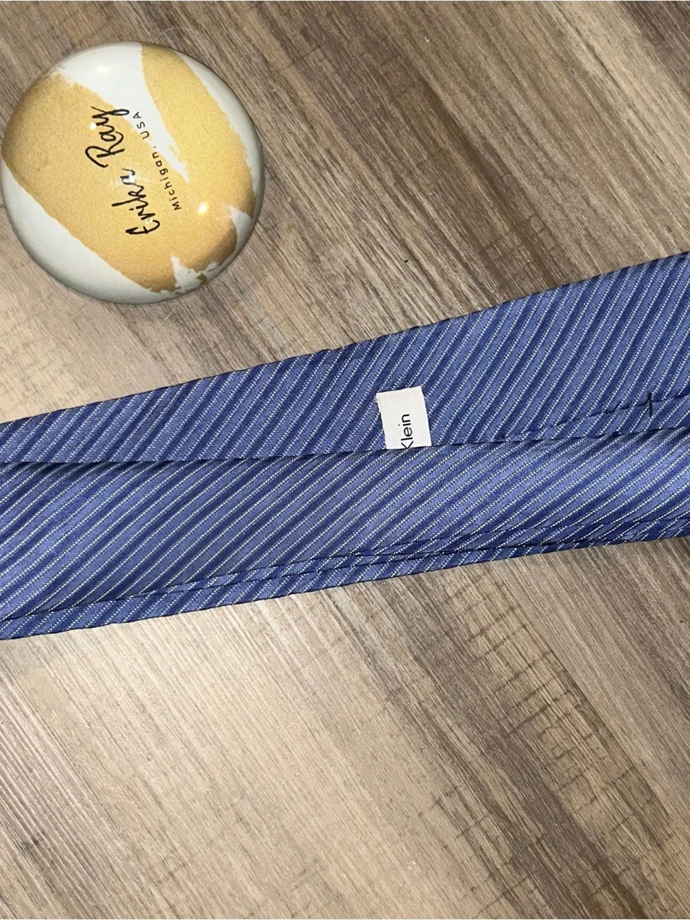 Calvin Klein Blue‎ Striped Men's Tie
